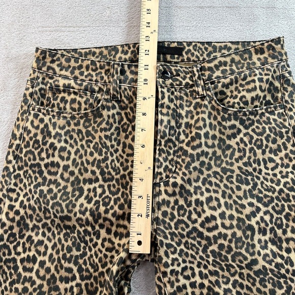 JOE'S JEANS The Callie High Rise Crop Bootcut Leopard Print Statement Jeans 30 - Picture 8 of 9